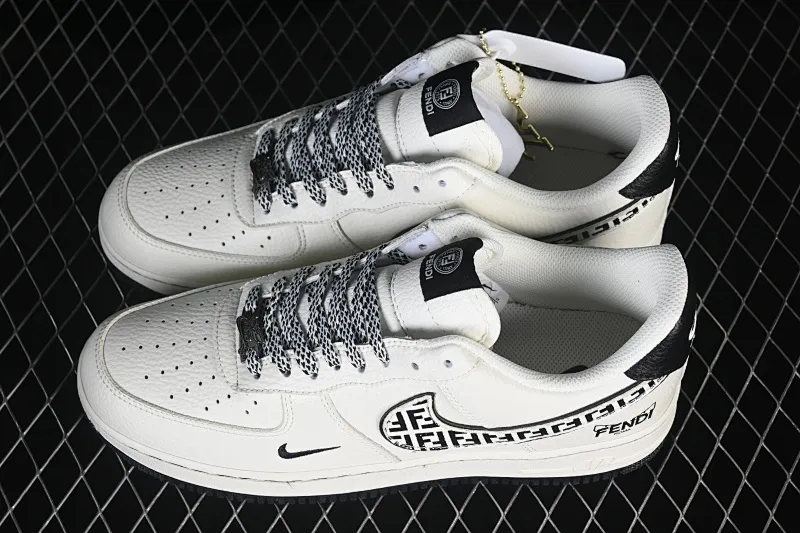 All categories Nk Air Force 1 Air Force series Nk Air Force 1 Low Air Force low-top Nike Air Force 1'07 Low Fendi joint cream ink pattern Air Force 1 low-top casual sneakers XY9025-020